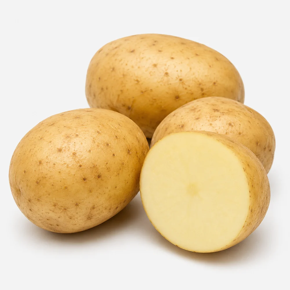 Papa blanca lavada